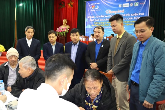 Tỉnh đoàn Hải Dương phối hợp tổ chức khám bệnh miễn phí tại Thanh Tùng