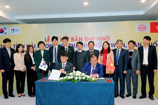 Hải Dương ký kết bản ghi nhớ với TP Suwon, Hàn Quốc