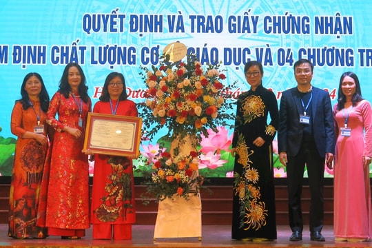 Trường Đại học Kỹ thuật y tế Hải Dương được cấp giấy kiểm định chất lượng giáo dục lần 2