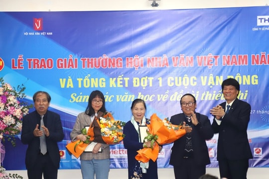 Giải thưởng Hội Nhà văn Việt Nam năm 2023: Văn xuôi "áp đảo" thơ