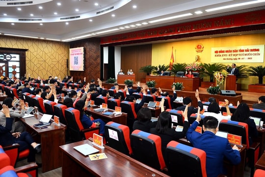 Sáng 1/3, HĐND tỉnh Hải Dương tổ chức kỳ họp chuyên đề đầu tiên năm 2024