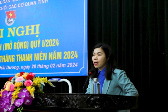 Đoàn Khối các cơ quan tỉnh Hải Dương phấn đấu mỗi cơ sở Đoàn có ít nhất một phần việc hoặc công trình thanh niên