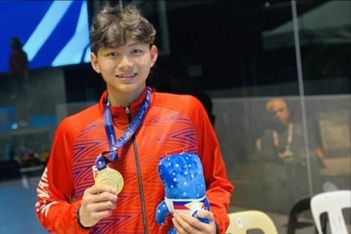Quy proves best Vietnamese swimmer at Asian junior championship