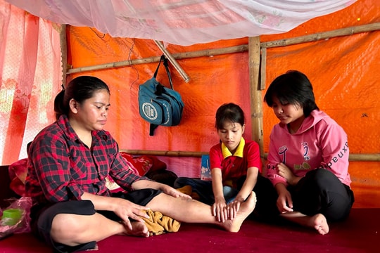 Hoàn cảnh đáng thương của một phụ nữ dân tộc Ba Na ở Ninh Giang