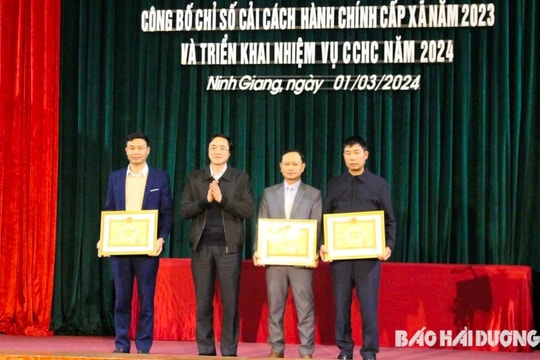 Địa phương đầu tiên ở Hải Dương công bố chỉ số cải cách hành chính cấp xã năm 2023