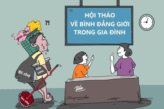 Đàn ông đi chợ khi phụ nữ bàn về bình đẳng giới