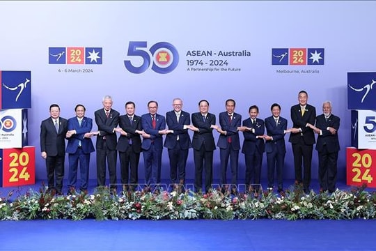 Lễ đón các Trưởng đoàn tham dự Hội nghị Cấp cao Đặc biệt ASEAN - Australia