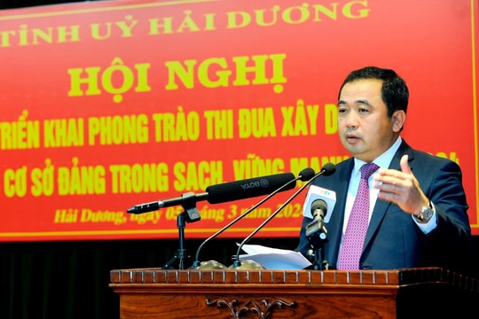 Bí thư Tỉnh uỷ Hải Dương: Tạo điều kiện và bảo vệ cán bộ dám nghĩ, dám làm