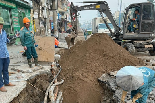 Đào cống thoát nước làm đứt cáp gây mất điện diện rộng tại TP Hải Dương