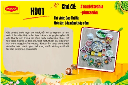 Phụ nữ Chí Linh có hơn 450 bài thi nấu ăn trực tuyến