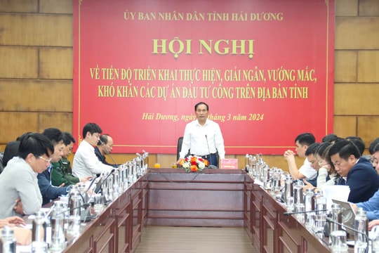 Hải Dương tháo gỡ vướng mắc, đẩy nhanh tiến độ giải ngân vốn đầu tư công