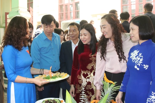 Sôi nổi Hội thi "mâm cơm dinh dưỡng" ở Thanh Hà