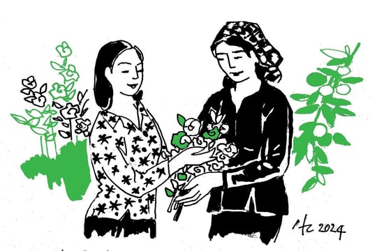 Niềm vui bên bà