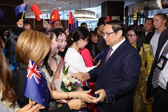Thủ tướng Phạm Minh Chính gặp cộng đồng người Việt Nam tại New Zealand