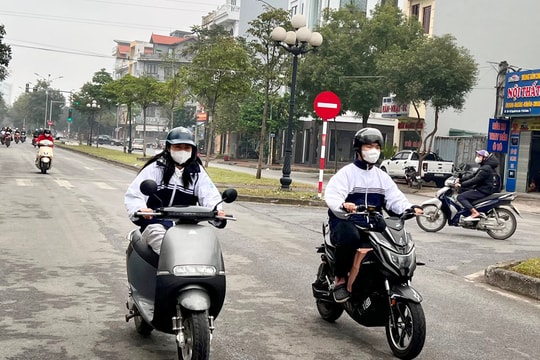 Hải Dương có mưa nhỏ về đêm và sáng, trời rét