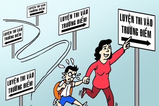 Hụt hơi theo mẹ luyện thi