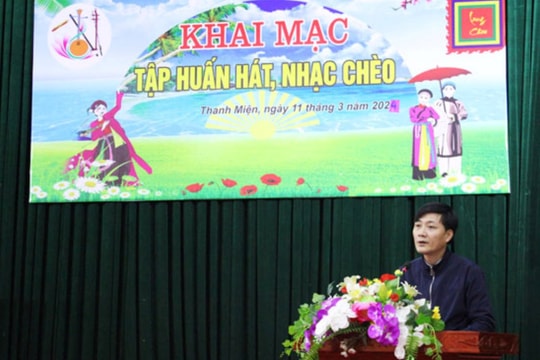 60 học viên ở Thanh Miện học nhạc, hát chèo