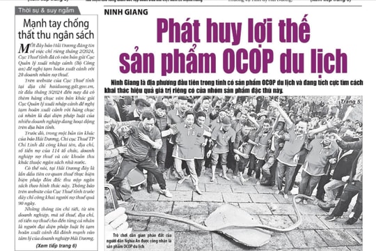 Xem gì trên báo Hải Dương ngày 11/3?
