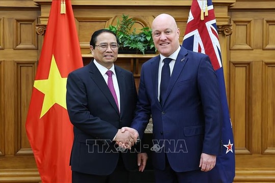 Tuyên bố báo chí chung của Thủ tướng Chính phủ Việt Nam Phạm Minh Chính và Thủ tướng New Zealand Christopher Luxon