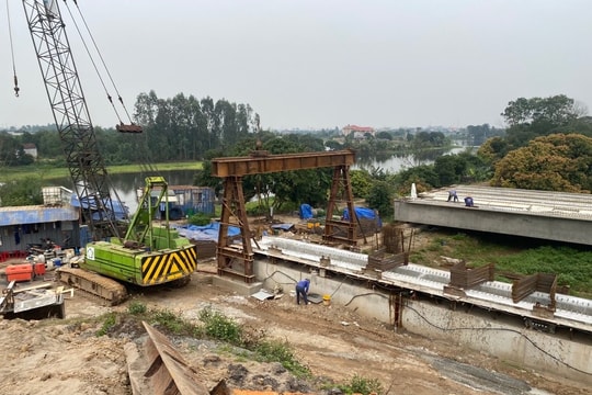 Thi công cầu Phí Xá đạt khoảng 85% khối lượng