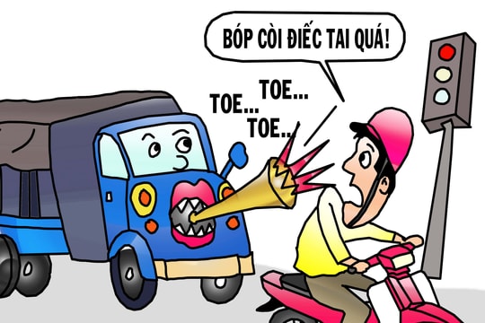 Bấm còi xe vô tội vạ