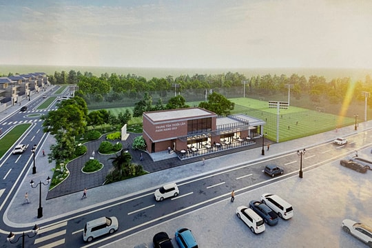 Dự án "Nhà triển lãm Park Hang-seo và sân bóng đá mini" nằm gần đường Trường Chinh