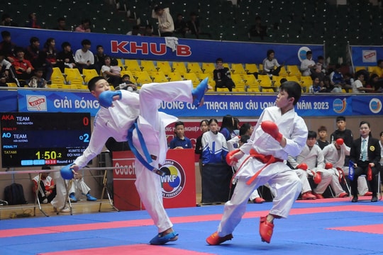 Hải Dương vượt chỉ tiêu 4 huy chương vàng, xếp thứ năm toàn đoàn Giải vô địch karate miền Bắc