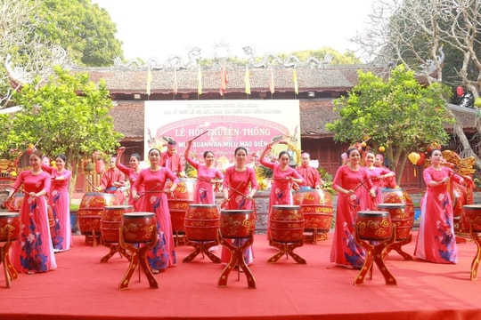 Nhiều hoạt động đặc sắc tại Lễ hội truyền thống đền Xưa và Văn miếu Mao Điền