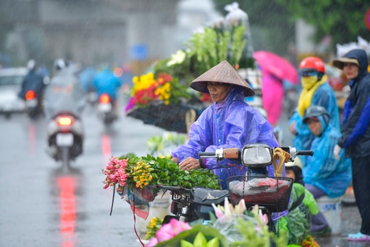 Bắc Bộ có mưa phùn, trời nồm ẩm