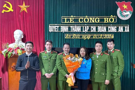 Thành lập 93 Chi đoàn Công an cấp xã tại Hải Dương