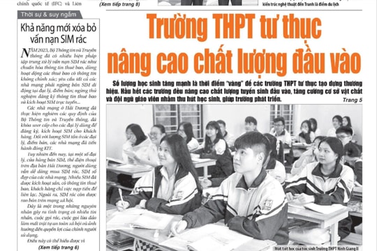 Xem gì trên báo Hải Dương ngày 20/3?