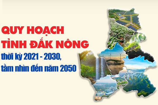 Quy hoạch tỉnh Đắk Nông, thời kỳ 2021 - 2030, tầm nhìn 2050