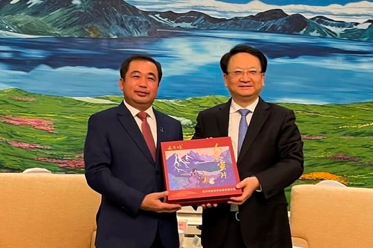 Bí thư Tỉnh ủy Hải Dương Trần Đức Thắng làm việc với lãnh đạo tỉnh Cát Lâm (Trung Quốc)