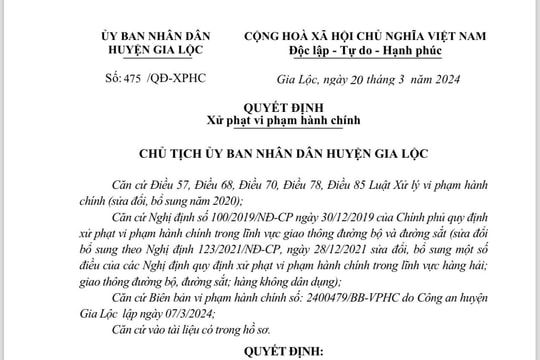 1 người lái xe tải ở Gia Lộc không có giấy phép lái xe, chở hàng quá tải