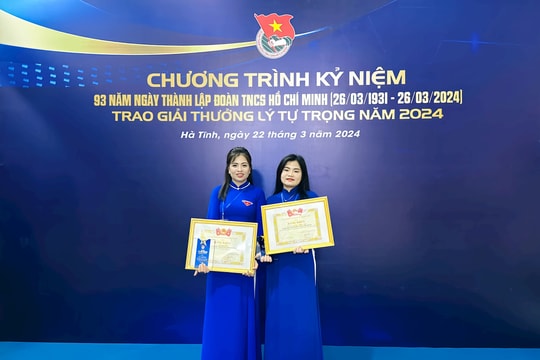 2 cán bộ Đoàn Hải Dương được trao tặng Giải thưởng Lý Tự Trọng