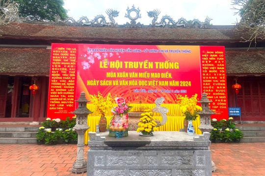 Sáng 24/3, Văn miếu Mao Điền khai hội truyền thống