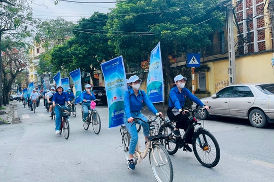 Hải Dương tổ chức đạp xe cổ động hưởng ứng chiến dịch Giờ Trái đất năm 2024