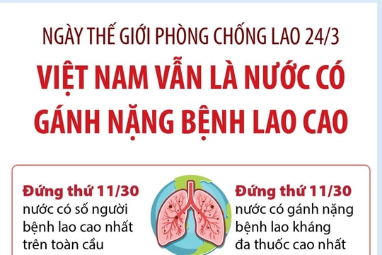 Việt Nam vẫn là nước có gánh nặng bệnh lao cao
