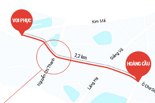 Vành đai 1 Hà Nội dự kiến thông xe quý I/2025