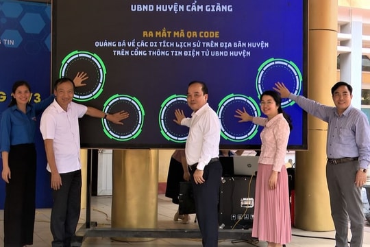 Cẩm Giàng quảng bá các di tích lịch sử bằng mã QR