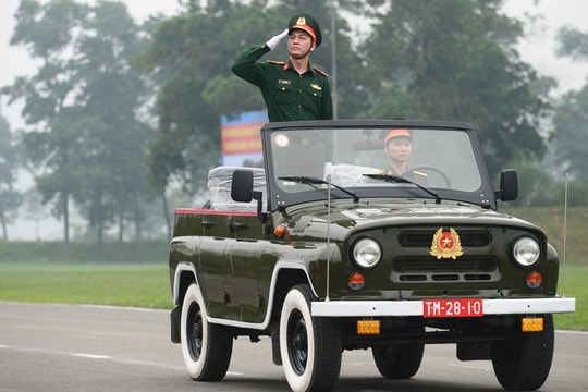 Hình ảnh các lực lượng chuẩn bị Lễ diễu binh, diễu hành kỷ niệm 70 năm Chiến thắng Điện Biên Phủ