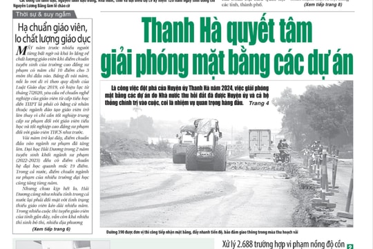 Xem gì trên báo Hải Dương ngày 29/3?
