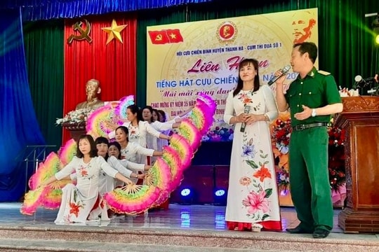 Huyện Thanh Hà hoàn thành tổ chức Liên hoan tiếng hát cựu chiến binh cấp cụm
