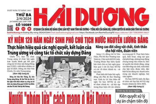 Xem gì trên báo Hải Dương ngày 2/4?