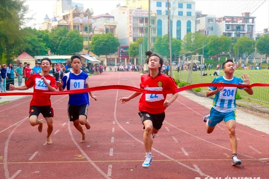 Cẩm Giàng nhất toàn đoàn Giải điền kinh học sinh THCS tỉnh Hải Dương