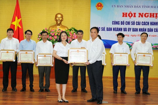 Sở Giao thông vận tải, UBND huyện Nam Sách tiếp tục đứng đầu chỉ số cải cách hành chính tỉnh Hải Dương năm 2023