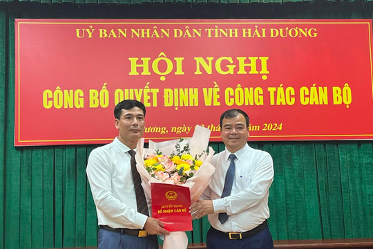 Đồng chí Lưu Xuân Lâm giữ chức vụ Phó Giám đốc Sở Khoa học và Công nghệ Hải Dương
