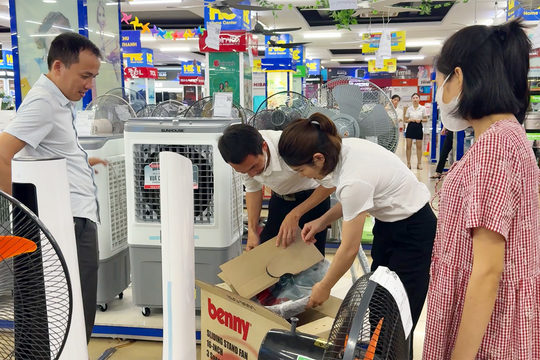 Thị trường điện máy ở TP Hải Dương bắt đầu sôi động đón hè