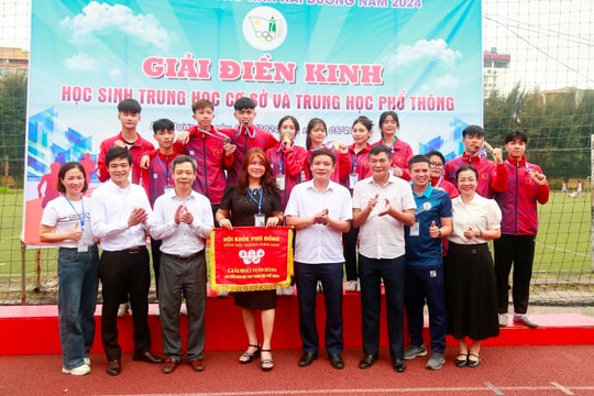 Trường THPT Kinh Môn II nhất toàn đoàn Giải điền kinh học sinh THPT Hải Dương năm thứ hai liên tiếp