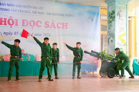 Gần 500 học sinh Trường Tiểu học Gia Hòa (Gia Lộc) tìm hiểu Chiến thắng Điện Biên Phủ